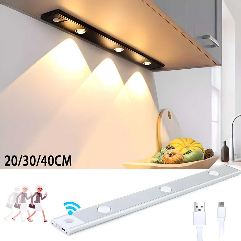 Sensor LED Motion Cabinet Light with USB Rechargeable Battery