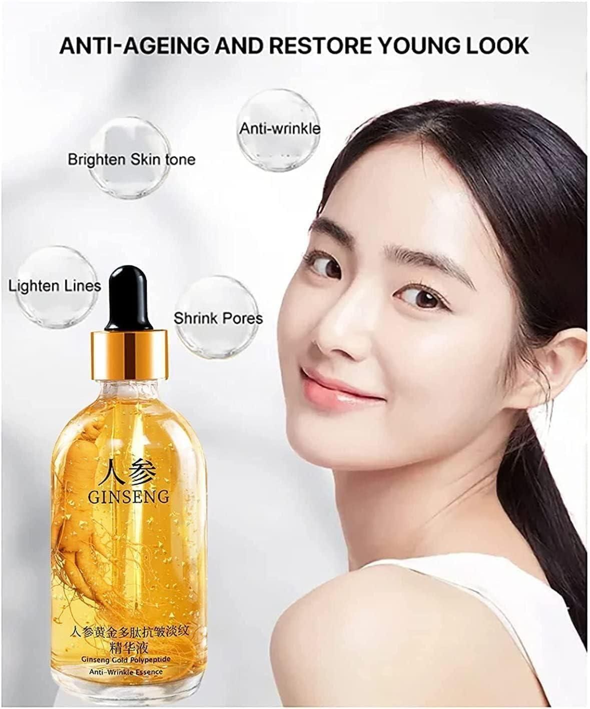 Get 3 Bottles of Ginseng Gold Anti-Ageing Serum (100ml each) for flawless, youthful skin—Order Now Before Stock Runs Out